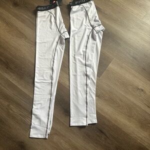 2 pairs Men Pro Combat Sport Long Tight Pants Quick-Drying Leggings Training M